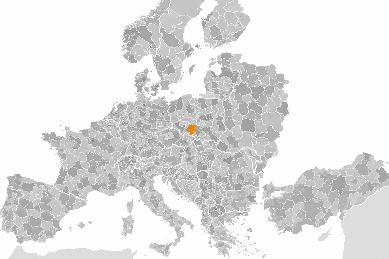 RegioData coverage map of Europe