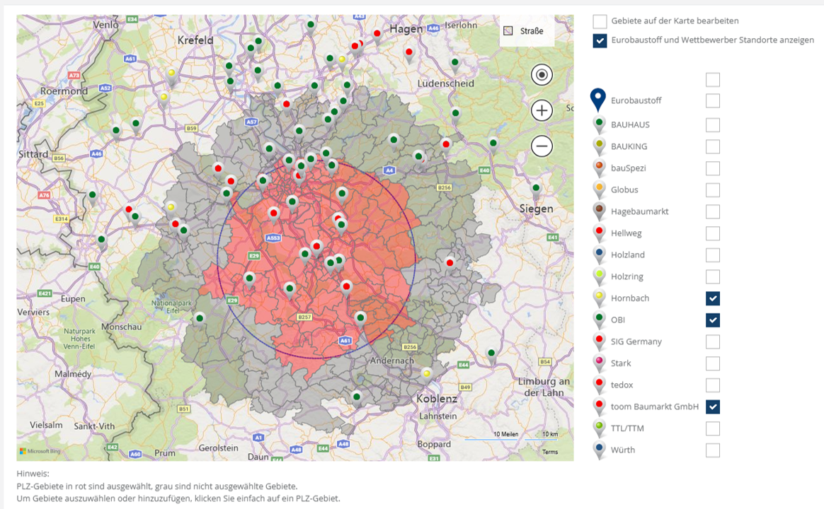 Competitor mapping